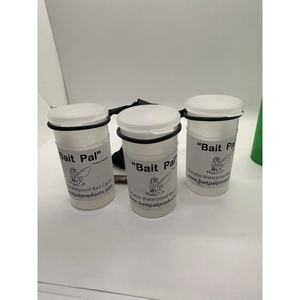 Bait Pal‎ Portable Waterproof Bait Carrier 3 Container System Fishing Holder